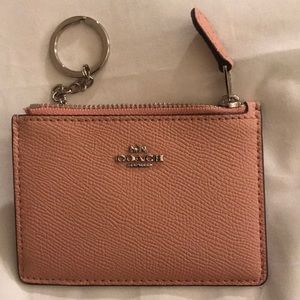 Pastel Pink Cardholder with keyring